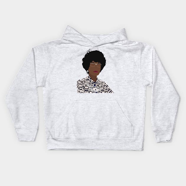 Shirley Chisholm Kids Hoodie by itsaulart